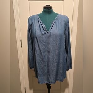 Old Navy Women's Chambray Tunic Top